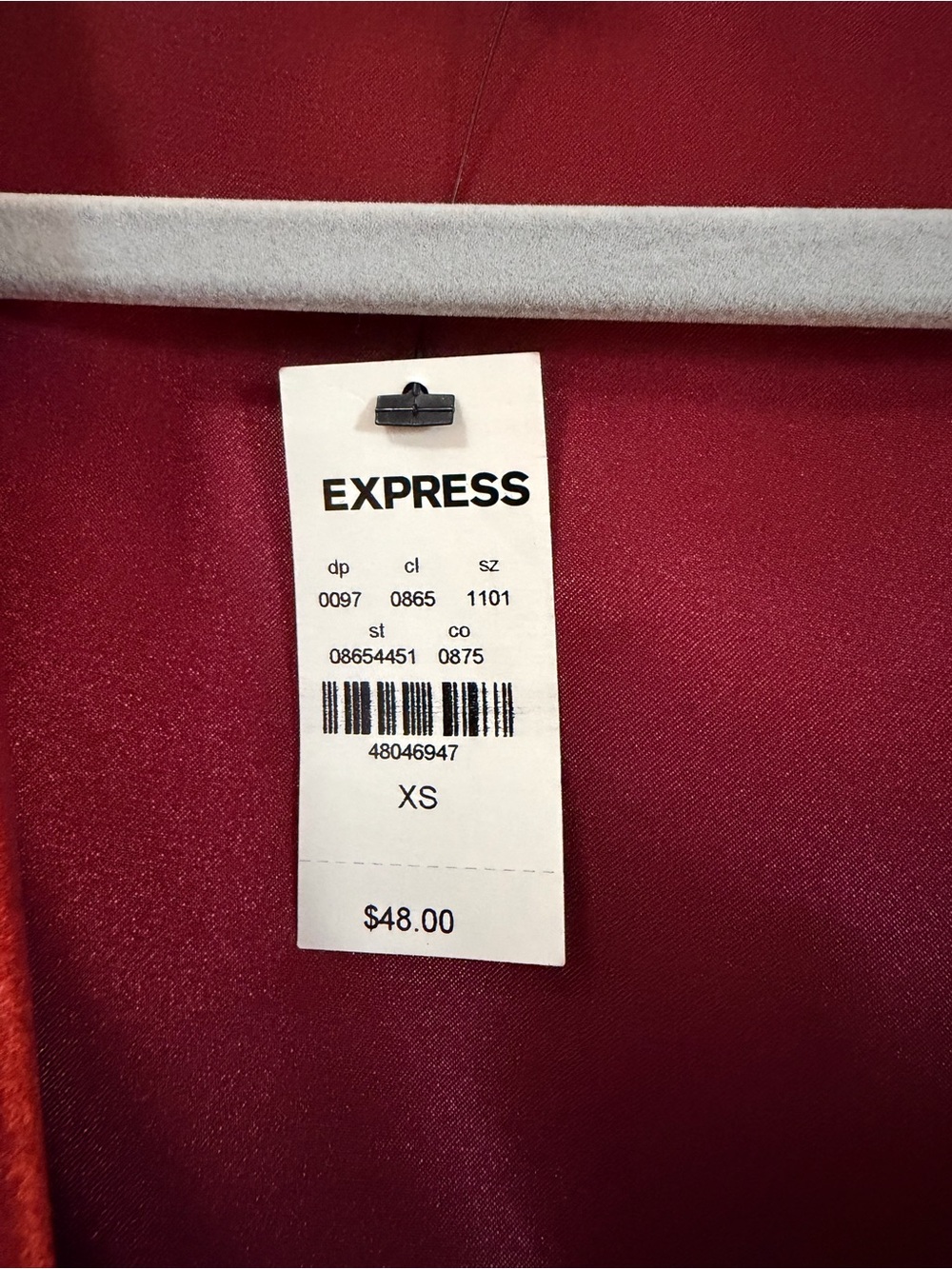 Express Satin Wrap Blouse - Picture 3 of 3